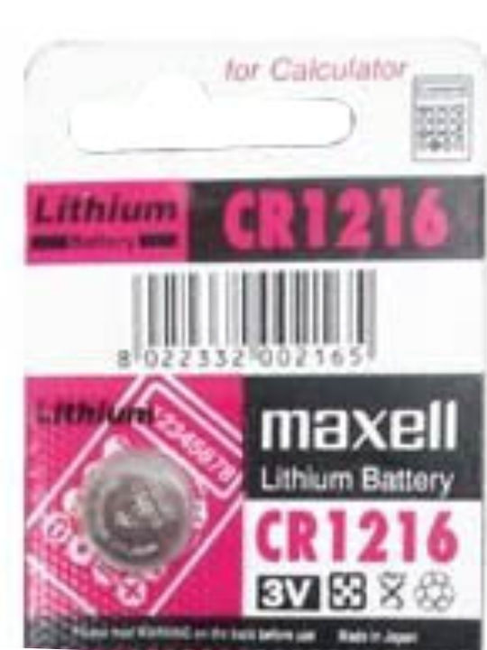 Maxell Lithium Uhrenbatterie Cr1216 3V