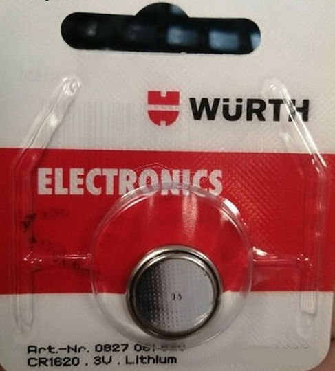Wurth Batterie Lithium für Uhren CR1620 3V 1Stück