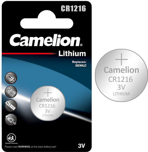 Camelion Μπαταρία Λιθίου Ρολογιών CR1216 3V 1τμχ