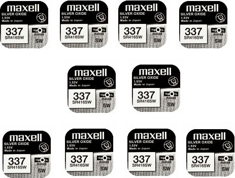 Renata 337 Μπαταρίες Silver Oxide Ρολογιών SR416 1.55V 10τμχ