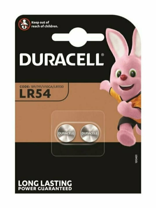 Duracell Electronics Αλκαλικές Μπαταρίες Ρολογιών LR54 1.5V 2τμχ