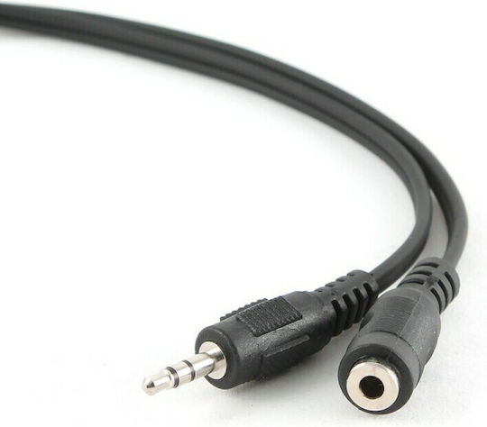 Cablexpert Καλώδιο Ήχου 3.5mm male - 3.5mm female Μαύρο 1.5m CCA-423