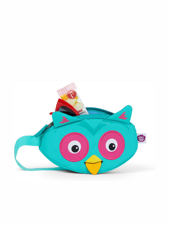 Affenzahn Owl Olivia Kids Waist Bag Turquoise 21.5cmx5.5cmx10cmcm