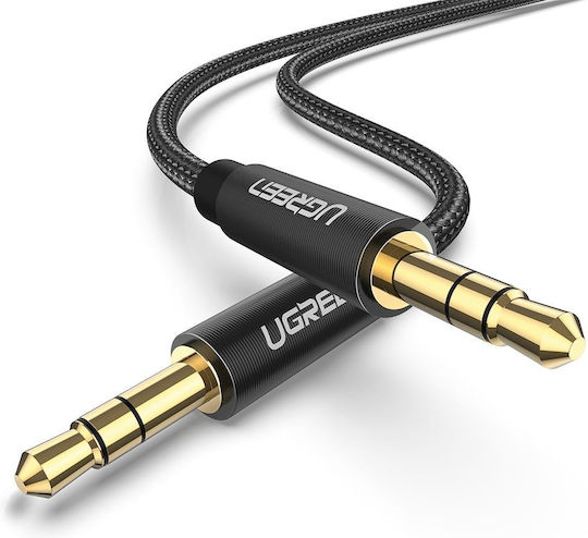 Ugreen Audio Cable 3.5mm Male - 3.5mm Male Black 1m with Gold Plated Terminals 50361