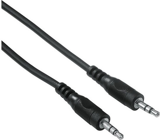 Bridge Cable Καλώδιο Ήχου 3.5mm male - 3.5mm male Μαύρο 1.5m 05000ADT60BK