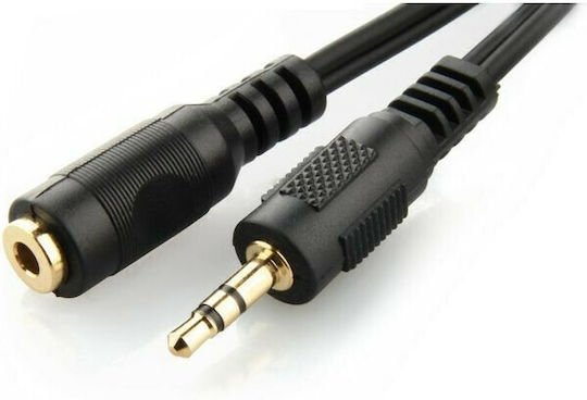 Cablexpert Καλώδιο Ήχου 3.5mm male - 3.5mm female Μαύρο 5m CCA-423-5M