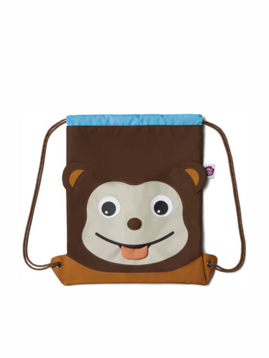 Affenzahn Monkey Παιδική Τσάντα Πλάτης Καφέ 11.5x14.5εκ.