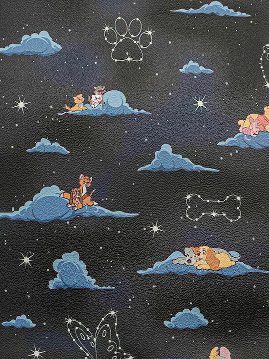 Loungefly Classic Characters on Clouds Mini Kids Bag Backpack Black 22.5cmx11.2cmx26.2cmcm Disney Classic Clouds
