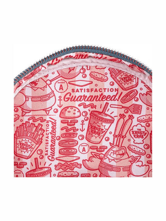 Loungefly Spongebob Krusty Krab Mini Kinder Rucksack Rucksack Weiß 22.5cmx11.25cmx27cmcm Mini-Rucksack vom Krusty Krab