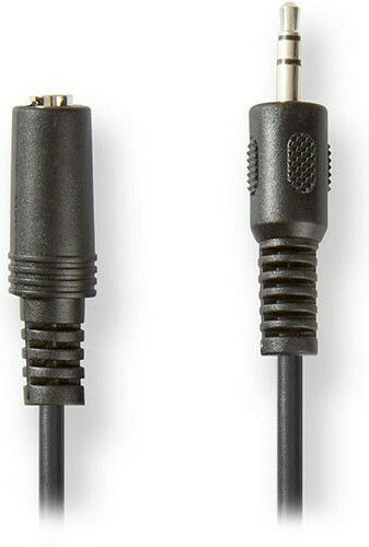 Nedis 3.5mm Jack Cable Male to Female Black 2m