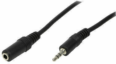 LogiLink 3.5mm Jack Cable Male to Female Black 3m CA1054