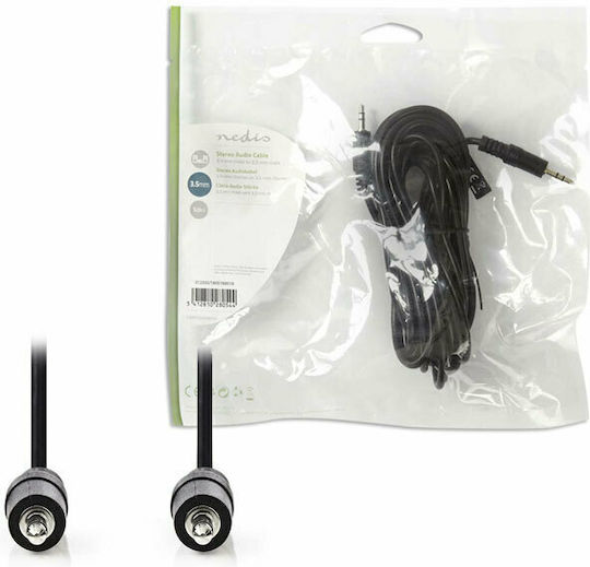 Nedis Cablu Audio 3,5 mm Male - 3,5 mm Male Negru 5m CAGP22000BK50
