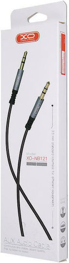 XO 3,5mm Klinkenkabel 3,5mm Stecker - 3,5mm Stecker Schwarz 1m
