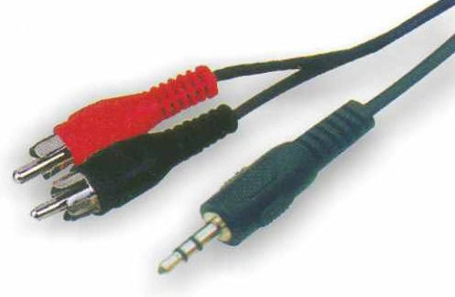 Bridge Cable Καλώδιο Ήχου 3.5mm male - RCA male Μαύρο 1.5m 30183A