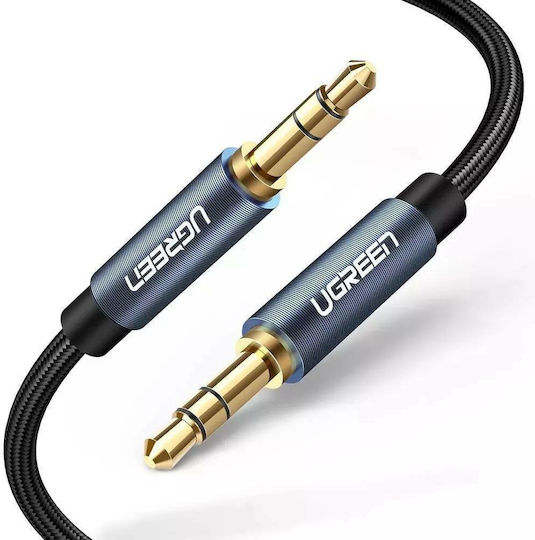 Ugreen 3.5mm Male to 3.5mm Male Audio Cable Blue 1.5m with Gold Plated Terminals 10686