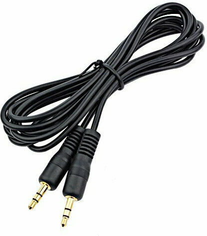 DeTech 3.5mm Jack Cable - 3.5mm Male to 3.5mm Male Black 1.5m