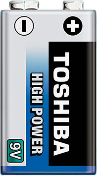 Toshiba High Power Αλκαλική Μπαταρία 9V 1τμχ