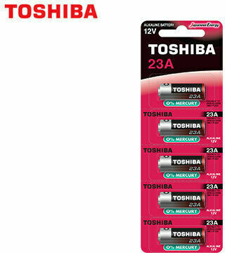 Toshiba Alkaline Battery A23 12V 1pcs