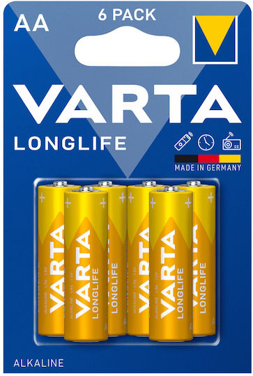 Varta LongLife Αλκαλικές Μπαταρίες AA 1.5V 6τμχ