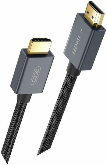 XO HDMI 2.1 Ultra High Speed 48Gbps 4K 120Hz HDR VRR Braided Cable HDMI Male - HDMI Male 5m Black