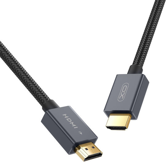 XO HDMI 2.1 Ultra High Speed 48Gbps 4K 120Hz HDR VRR Braided Cable HDMI Male - HDMI Male Length 3m Colour Black