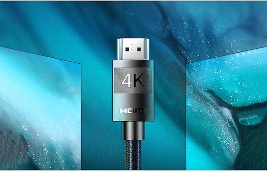 Ugreen HD119 HDMI 2.0 Premium High Speed 4K 60Hz HDR Braided Cable HDMI Male - HDMI Male 2m Black