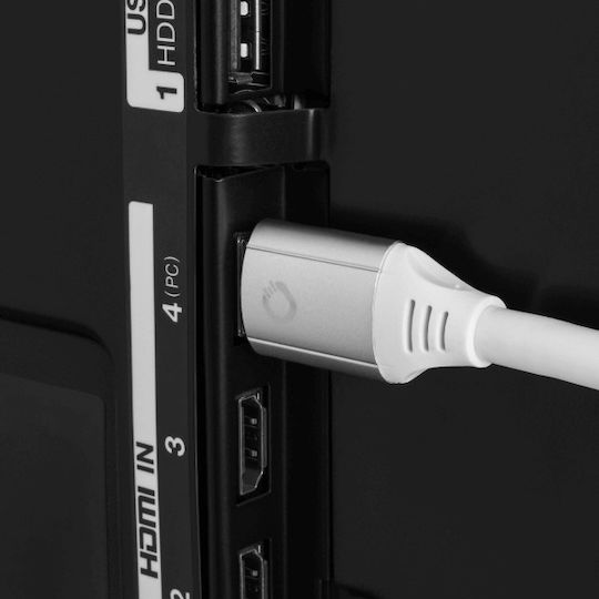 Oehlbach Magic MKII HDMI 2.1 Ultra High Speed 48Gbps 4K 120Hz HDR VRR Kabel HDMI-Stecker - HDMI-Stecker 0,75m Weiß