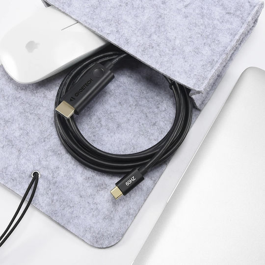Choetech CH0019 HDMI 2.0 Premium High Speed 4K 60Hz HDR Kabel HDMI-Stecker - USB-C-Stecker 1.8m Schwarz