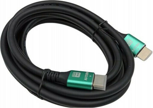 HDMI 2.1 Ultra High Speed 48Gbps 4K 120Hz HDR VRR Cable HDMI male - HDMI male 3m Μαύρο
