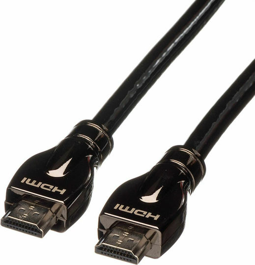 Roline HDMI 1.4 High Speed 1080p 120Hz Cable HDMI male - HDMI male 15m Μαύρο