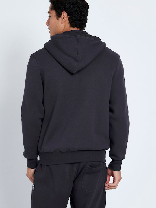 Black Hoodie Cardigan