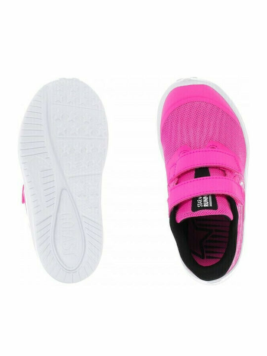 Star Runner Star Runner 2 Kids Sports Shoes Running with Hoop & Loop Closure Pink Glow / Photon Dust / Black / White