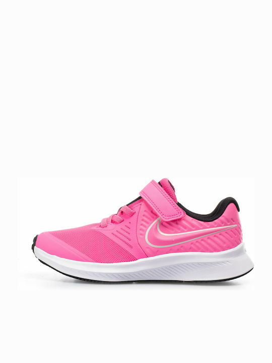 Stern Läufer Star Runner 2 Kinder Sportschuhe Laufen mit Bügel- und Schleifenverschluss Pink Glow / Photon Dust / Black / White