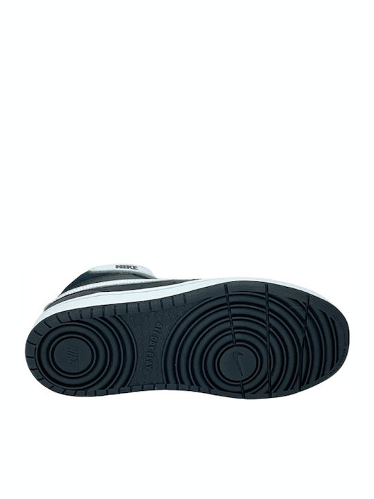 Court Court Borough Mid 2 Kids Sports Shoes with Hoop & Loop Closure Black / White