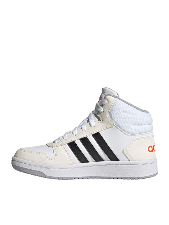 Hoops Hoops 2 Kids Sports Shoes Basketball with Laces Cloud White / Core Black / Semi Solar Red