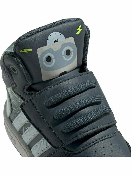 Hoops Hoops Mid 2.0 K Kids Sports Shoes Basketball with Hoop & Loop Closure Legacy Blue / Sky Tint / Tactile Blue