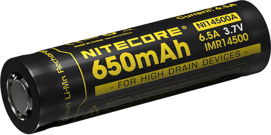 NiteCore NI4500A Επαναφορτιζόμενη Μπαταρία 14500 Li-Mn 650mAh 3.7V 1τμχ