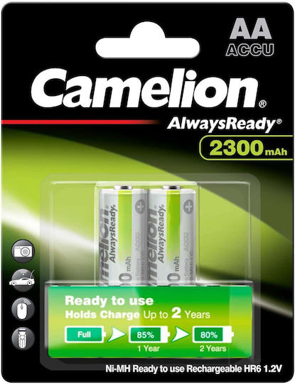 Camelion AlwaysReady Επαναφορτιζόμενες Μπαταρίες AA Ni-MH 2300mAh 1.2V 2τμχ