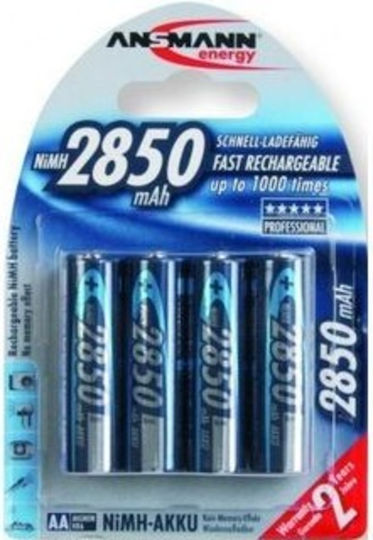 Ansmann Επαναφορτιζόμενες Μπαταρίες AA Ni-MH 2850mAh 1.2V 4τμχ