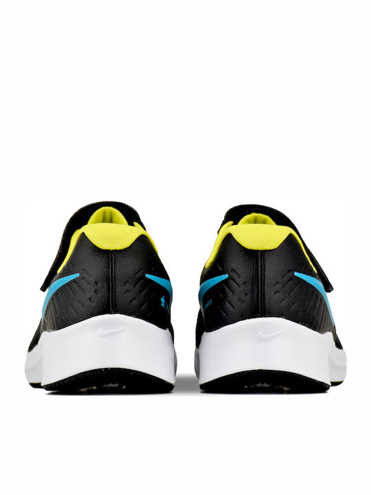 Αthletische Kinderschuhe Laufen Star Runner 2 Black / Chlorine Blue / High Voltage / White