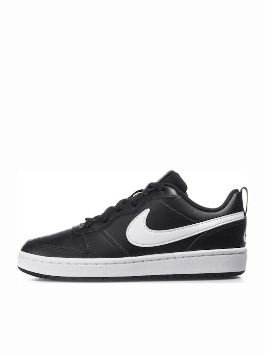 Gs Court Borough Low 2 Kids Sports Basketball Shoes with Laces Black