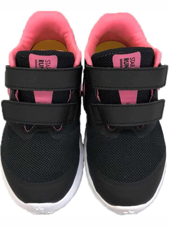 Star Runner Runner Star 2 Kids Sports Shoes Running with Hoop & Loop Closure Black
