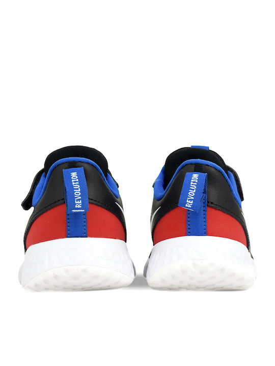 Revolution Revolution 5 Kids Sports Shoes Running with Hoop & Loop Closure Black / White / University Red