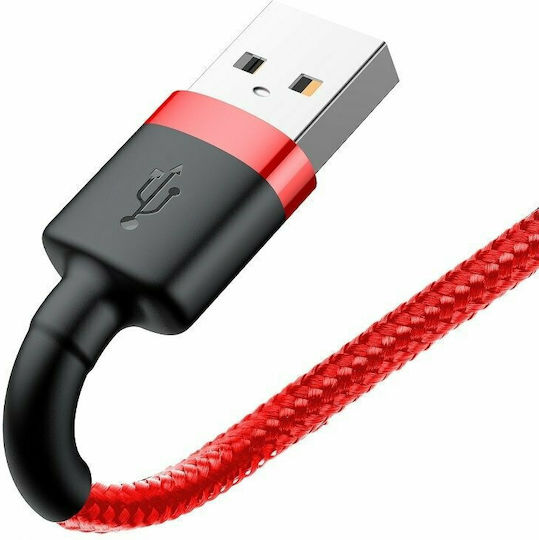 Baseus Cafule IP Edition Braided USB-A to Lightning Cable Red 0.5m (CALKLF-A09)