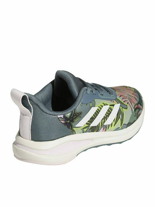 Fortarun Αθλητικά Παιδικά Παπούτσια Running με Κορδόνια Blue Oxide / Chalk White / Halo Green