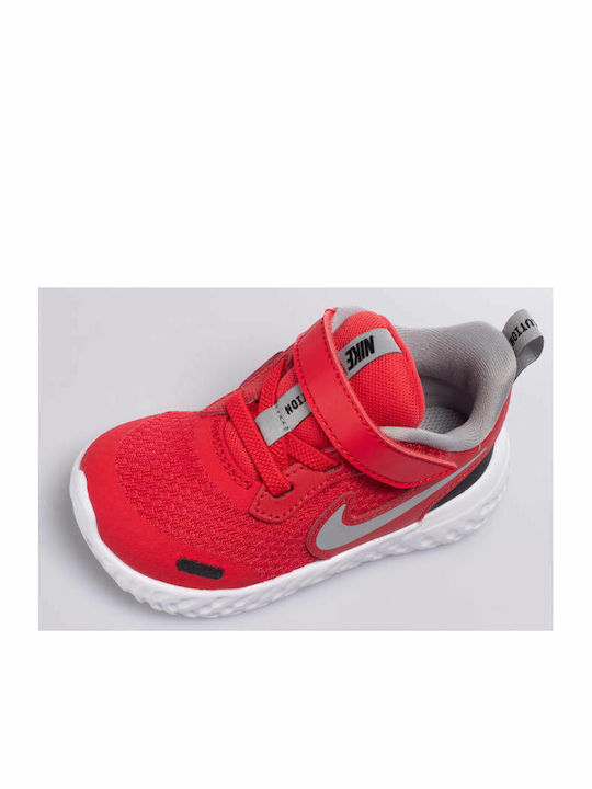 Revolution Revolution 5 Kids Sports Shoes Running with Hoop & Loop Closure University Red / Light Smoke Grey / Black / White