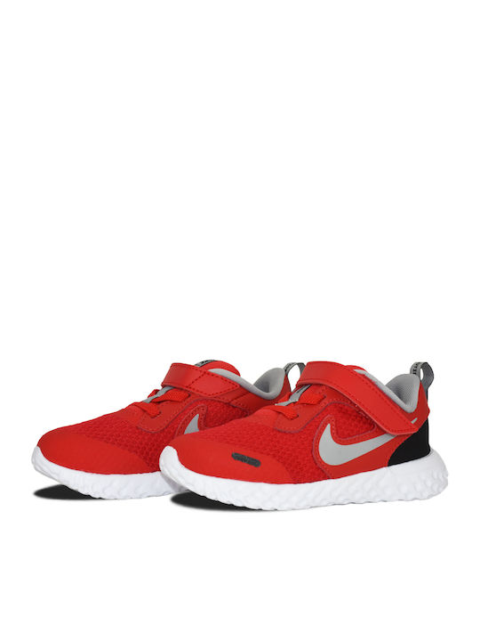 Revolution Revolution 5 Kids Sports Shoes Running with Hoop & Loop Closure University Red / Light Smoke Grey / Black / White