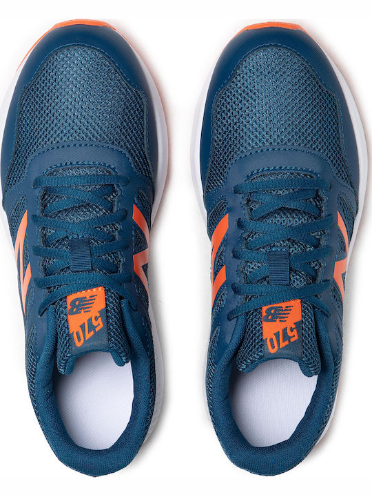 570v2 Kids Sports Shoes Running with Laces Blue