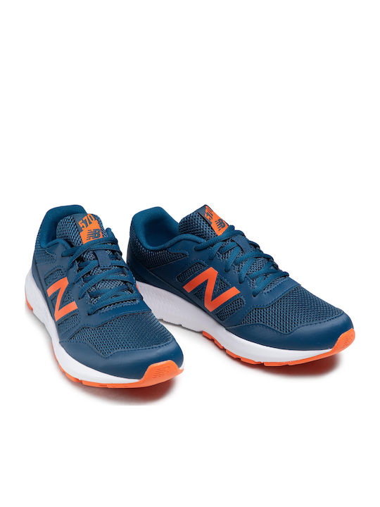 570v2 Kids Sports Shoes Running with Laces Blue