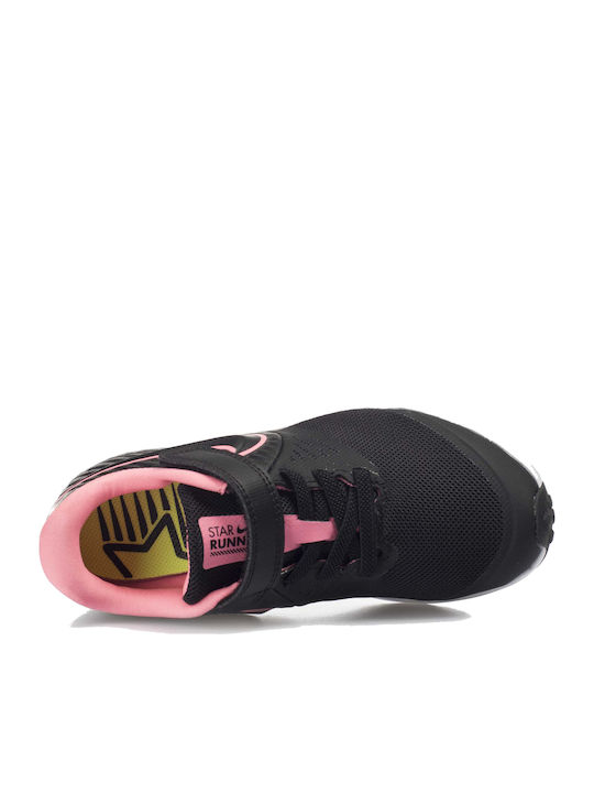 Stern Läufer Star Runner 2 Kinder Sportschuhe Laufen mit Bügel- und Schleifenverschluss Black / Sunset Pulse / White